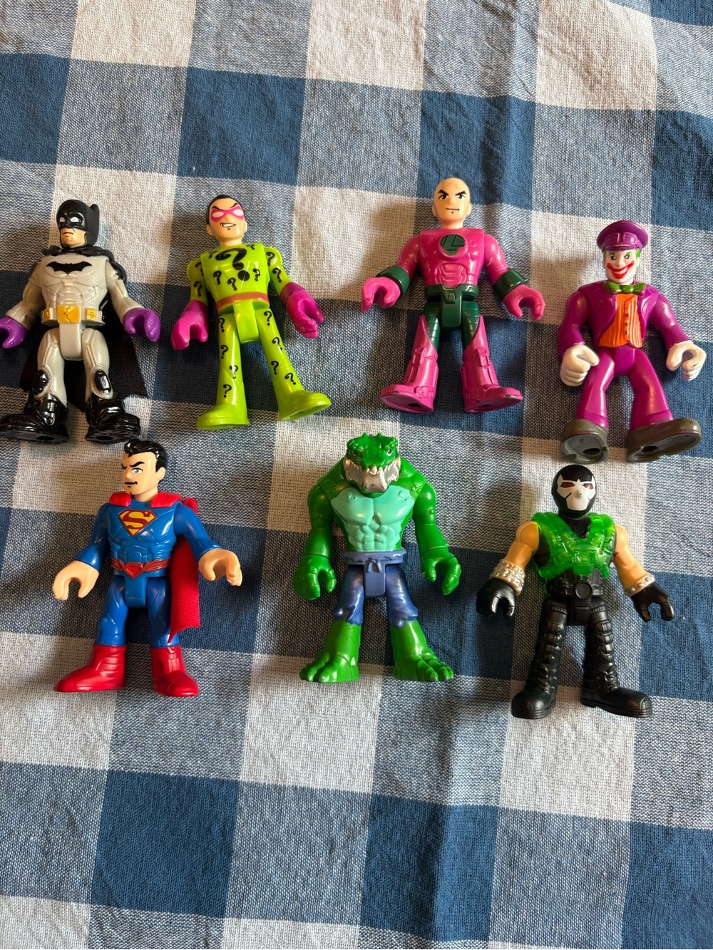DC Super Heroes Assorted Kids Action Figures - 7pc , 3in figures